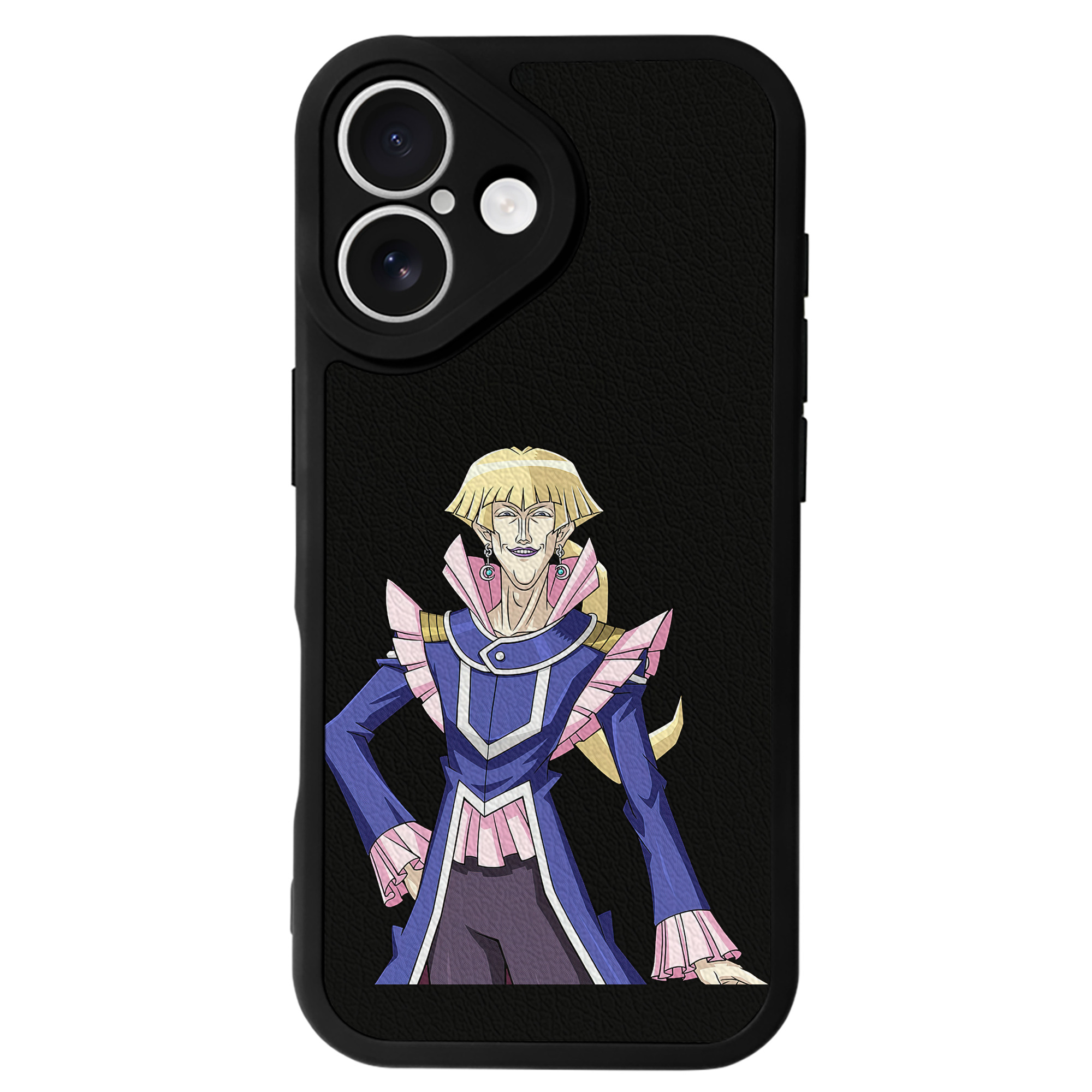 （画像用） 遊☆戯☆王 Yu-Gi-Oh! 【iPhone 16シリーズ対応】シリコンスマホケース（レザー調） 材質：シリコン